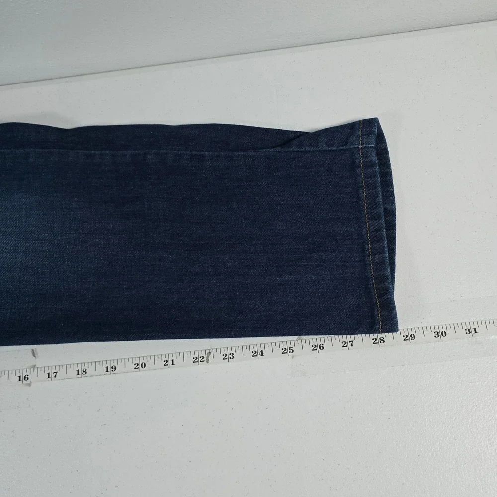 Levis 514 Straight Fit Mens Jeans Dark Wash Indigo Blue 31x30 Cotton Blend